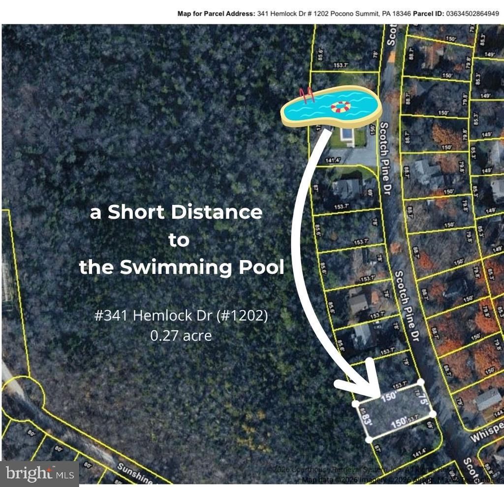 341 SCOTCH PINE DR, ( HEMLOCK DR, LOT#1202), POCONO SUMMIT, PA 18346