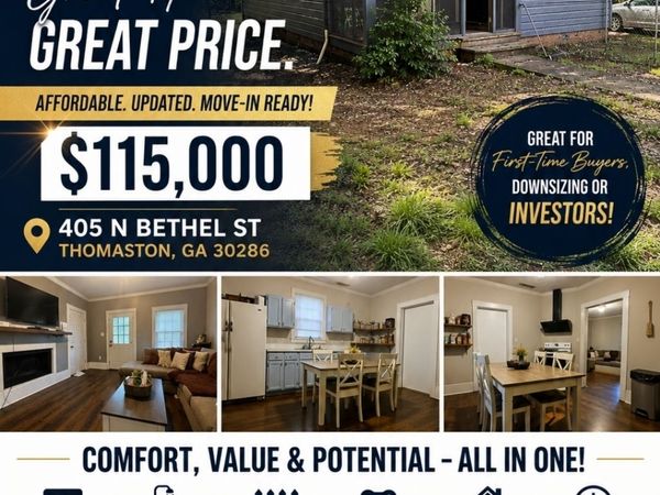 405 N Bethel Street, Thomaston, GA 30286
