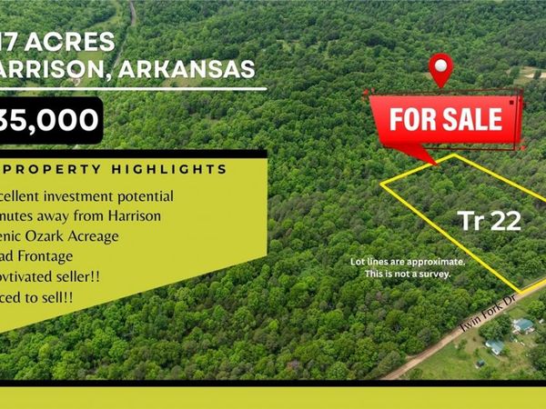 Twin Fork Drive, Tract 22, Harrison, AR 72601