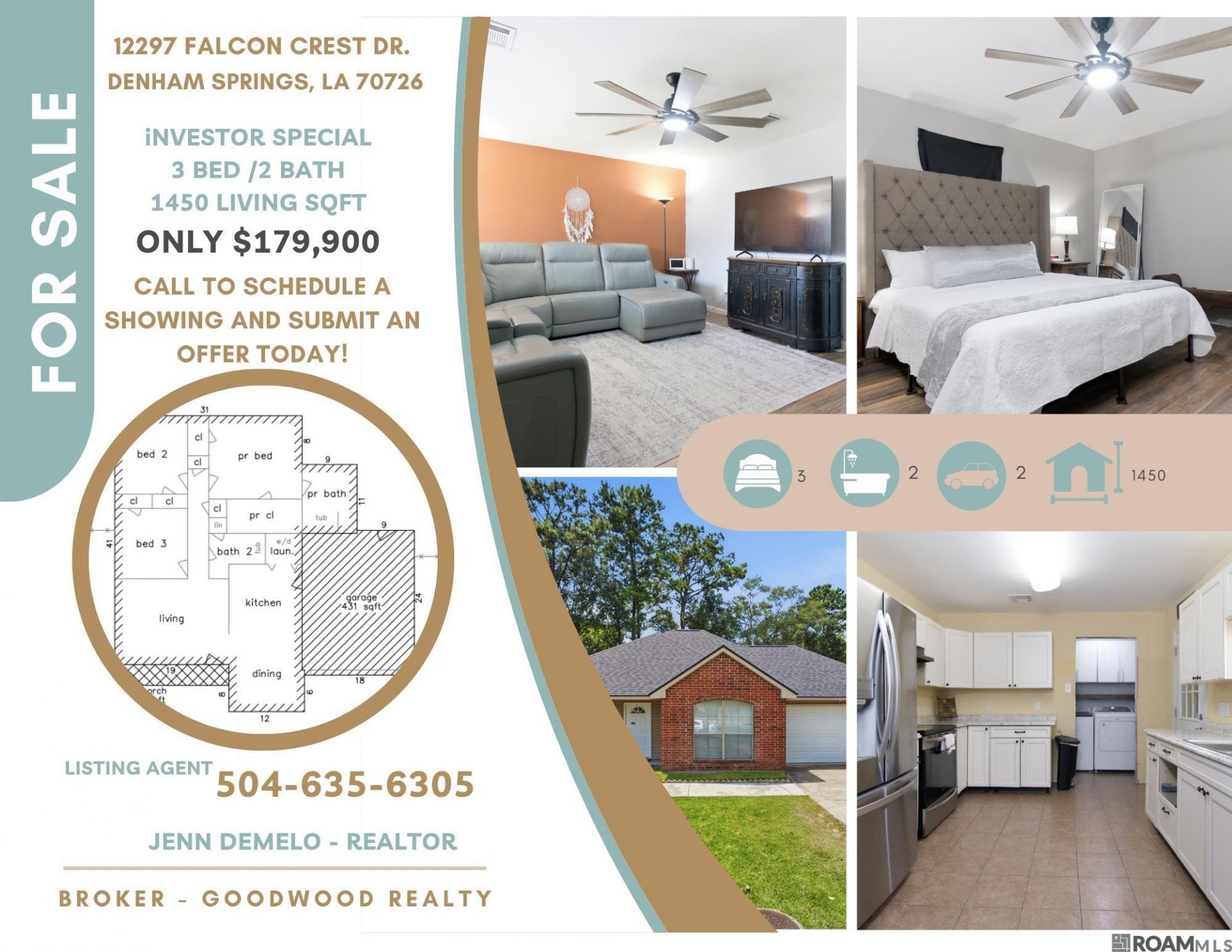 12297 Falcon Crest Dr, Denham Springs, LA 70726 Main Photo