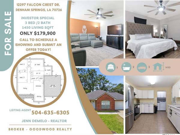 12297 Falcon Crest Dr, Denham Springs, LA 70726