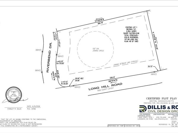 Lot 1 Long Hill Road, Groton, MA 01450