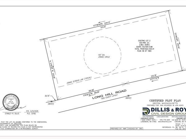 Lot 2 Long Hill Road, Groton, MA 01450