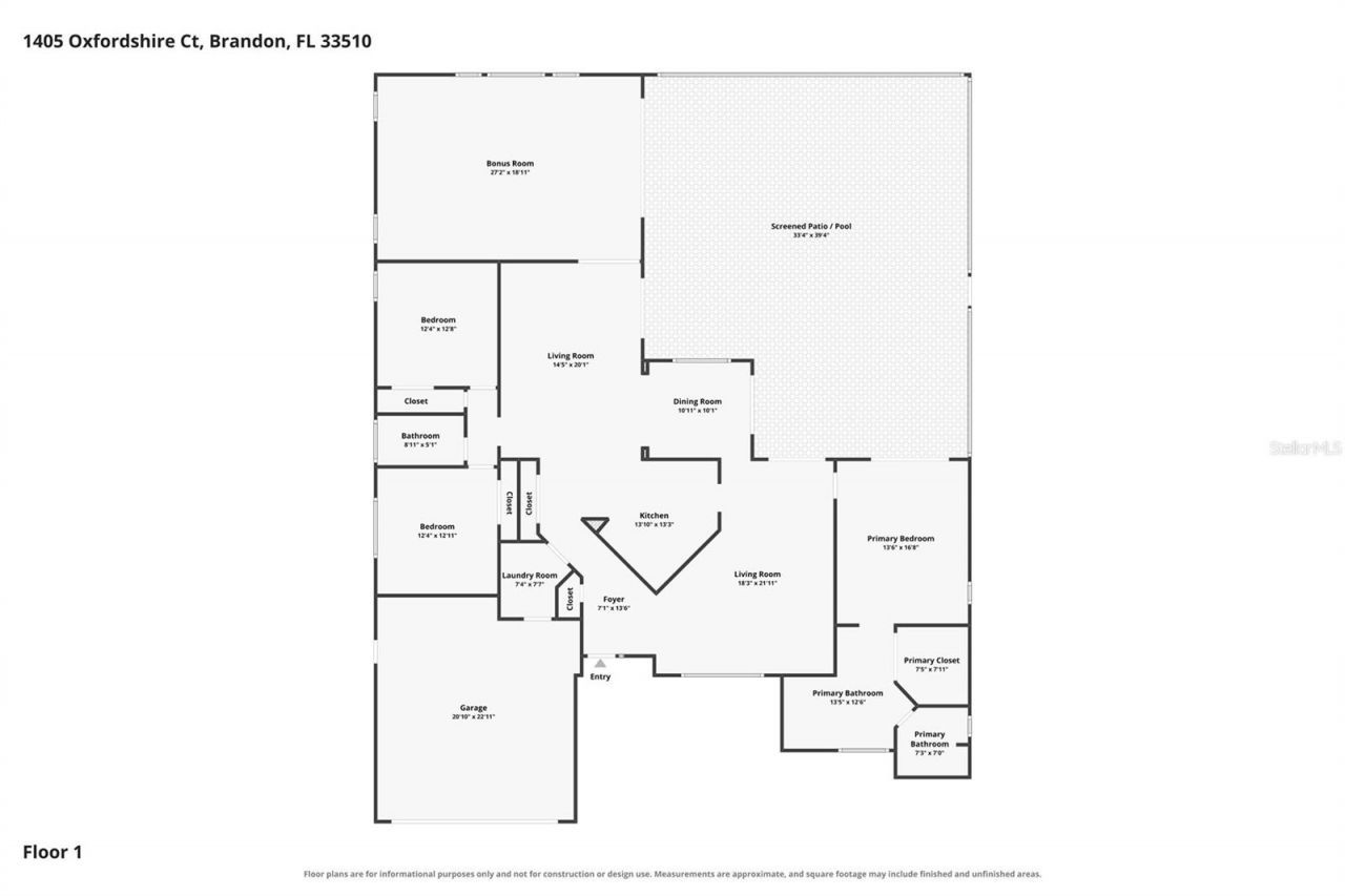 1405 Oxfordshire Court, Brandon, FL 33510 Photo