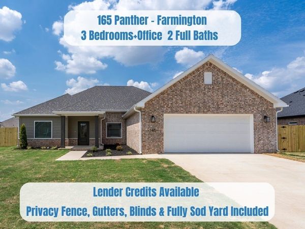165 N Panther Avenue , Farmington, AR 72730
