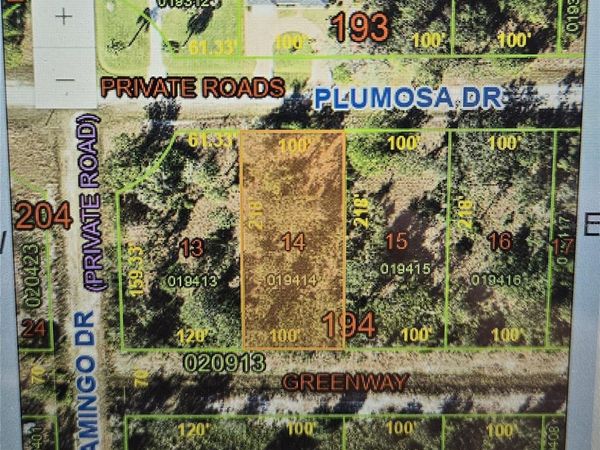 0 PLUMOSA DRIVE , INDIAN LAKE ESTATES, FL 33855