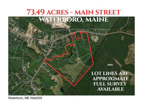 73 Acres Main Street , Waterboro, ME 04005