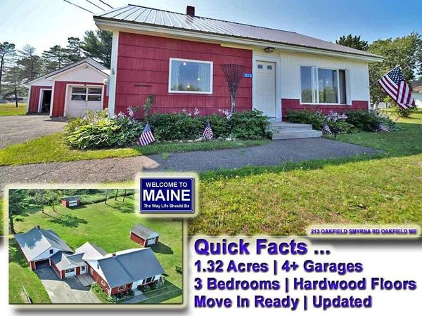 213 Oakfield Smyrna Road , Oakfield, ME 04763