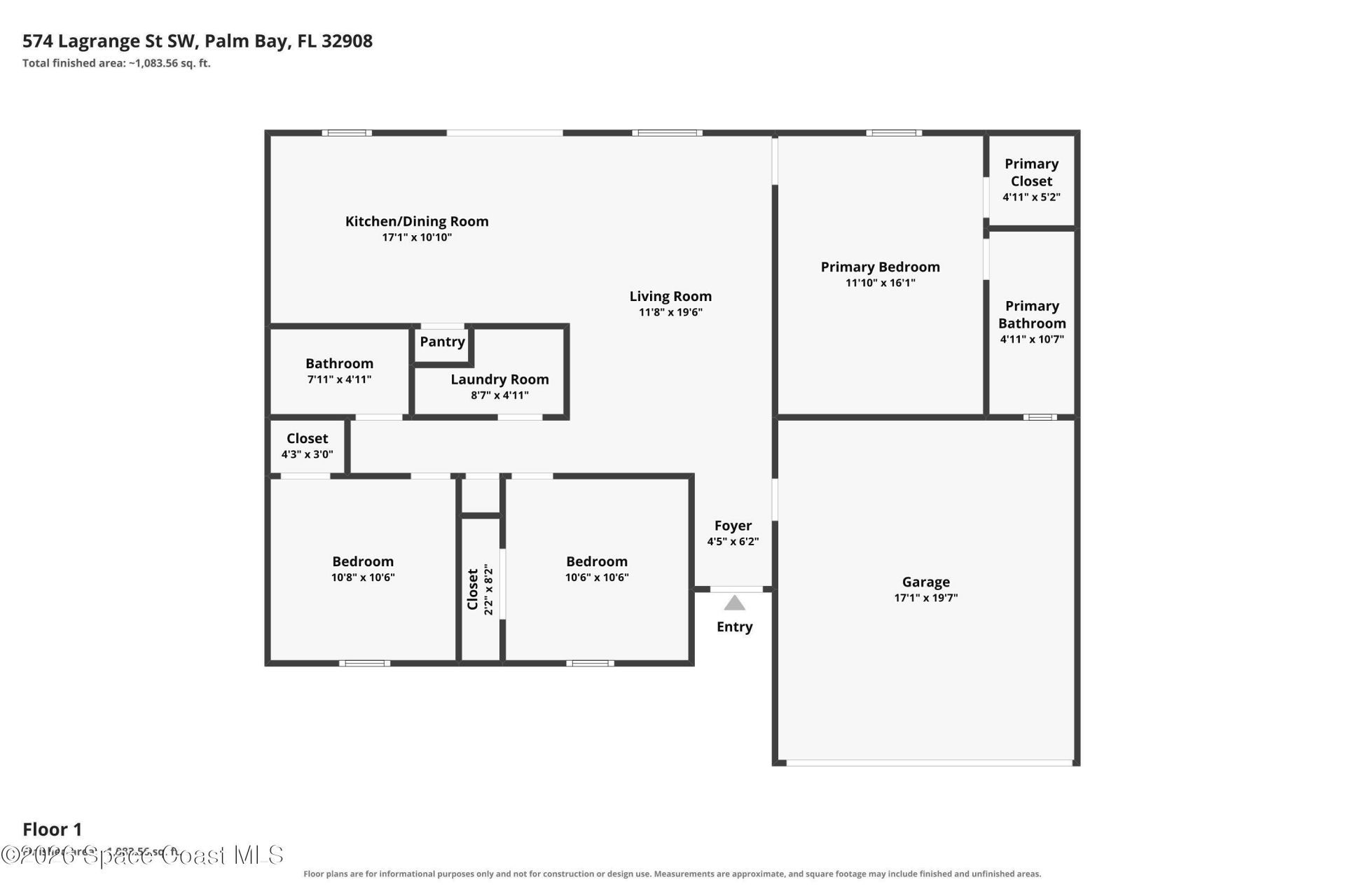 574 Lagrange Street SW , Palm Bay, FL 32908 Photo