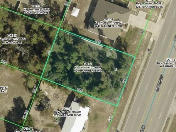 6241 MARINER BOULEVARD , Unit Lot 31, SPRING HILL, FL 34609