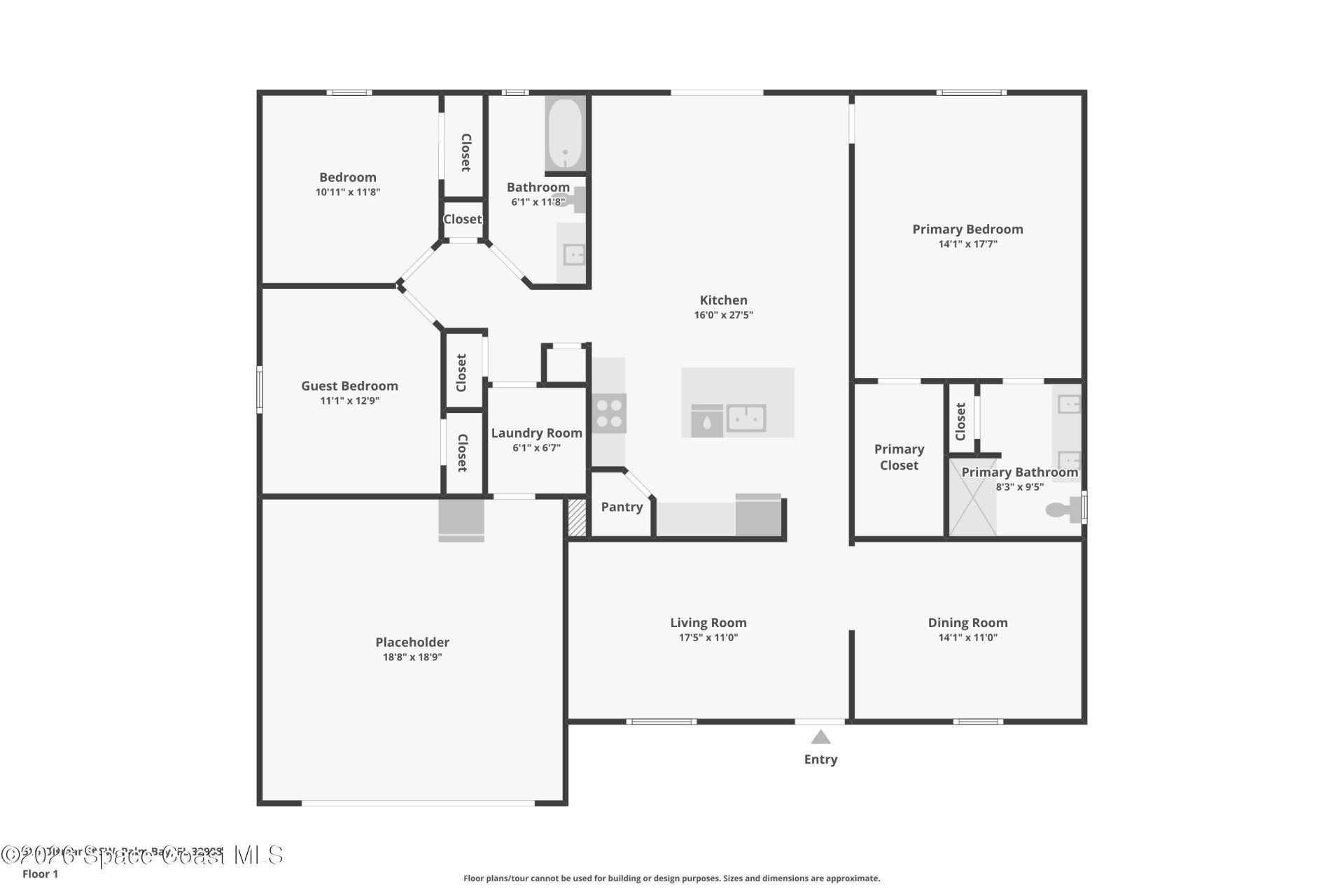 516 Olsmar Street SW , Palm Bay, FL 32908 Photo