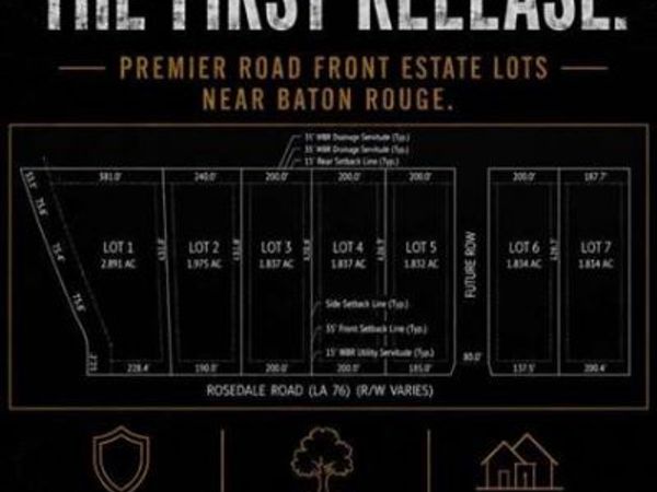 6703 ROSEDALE Road , Port Allen, LA 70767