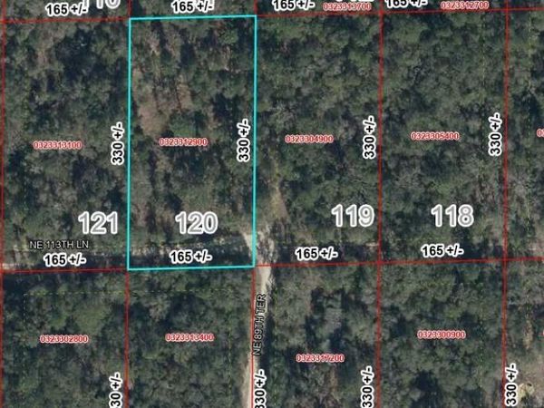 Lot 120 NE 113TH LN , BRONSON, FL 32621