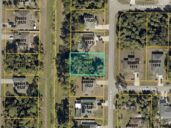 Lot 22 CHEROKEE STREET , NORTH PORT, FL 34286