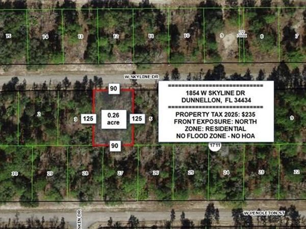 1854 W Skyline DR , DUNNELLON, FL 34434