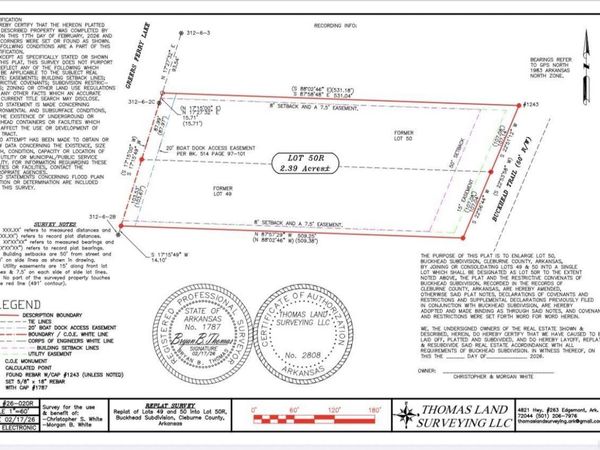 Lot 50R Buckhead Trail , Drasco, AR 72530
