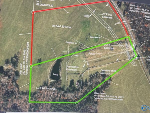 Lot 1A-7.3 Acre Latham, Eva, AL 35621