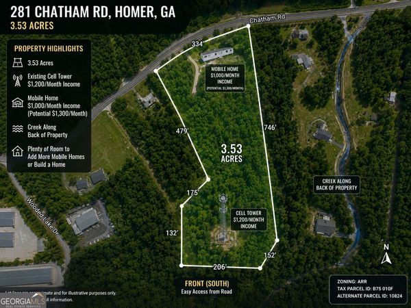 281 Chatham Road, Homer, GA 30547
