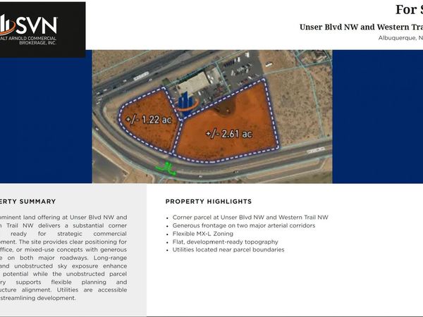 NEC Unser & Western Trail NW , Albuquerque, NM 87120