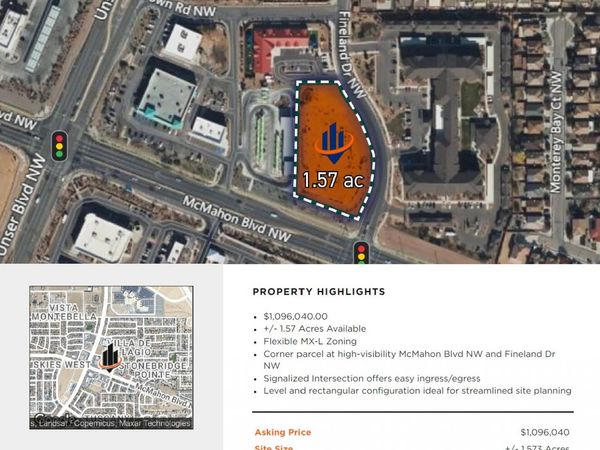 NWC McMahon & Fineland - MX-L , Albuquerque, NM 87114