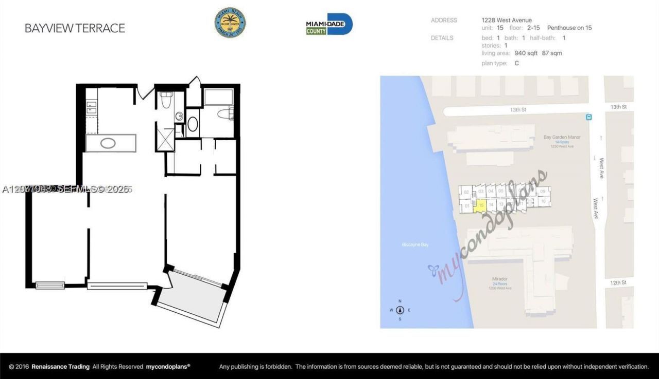 1228 West Ave , Unit 1415, Miami Beach, FL 33139 Photo
