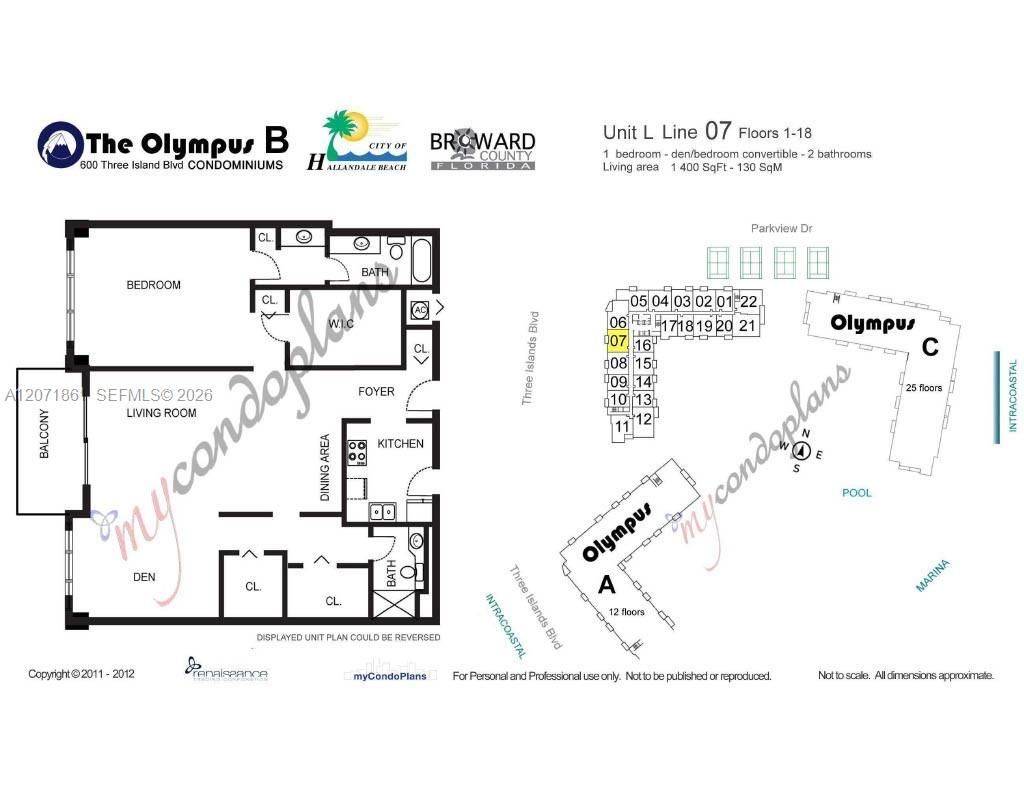 600 Three Islands Blvd , Unit 1107, Hallandale Beach, FL 33009 Photo
