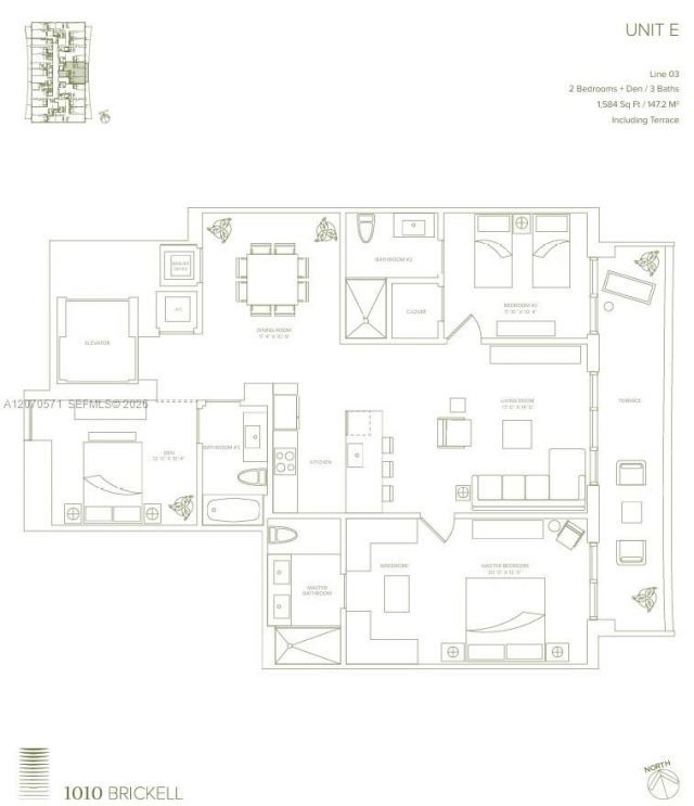 1010 Brickell Ave , Unit 3903, Miami, FL 33131 Photo