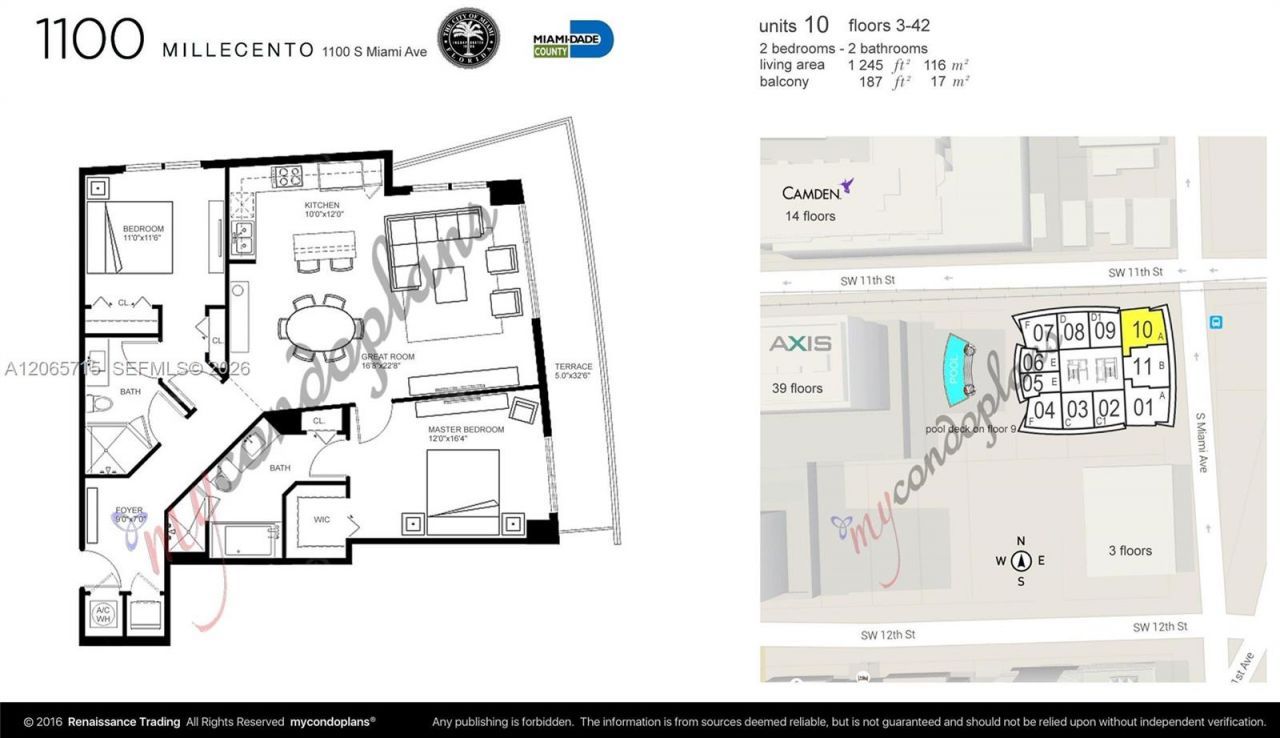 1100 S Miami Ave , Unit 3010, Miami, FL 33130 Photo