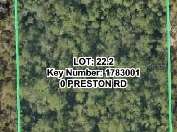 N PRESTON ROAD ROAD , BROOKSVILLE, FL 34601