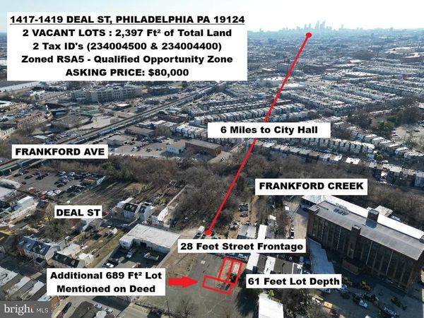 1417 DEAL STREET, PHILADELPHIA, PA 19124