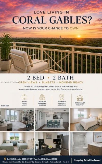 2665 SW 37th Ave , Unit 1512, Miami, FL 33133 Photo