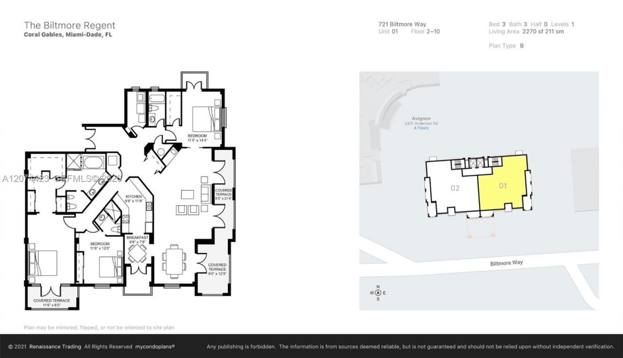 721 Biltmore Way , Unit 601, Coral Gables, FL 33134 Photo