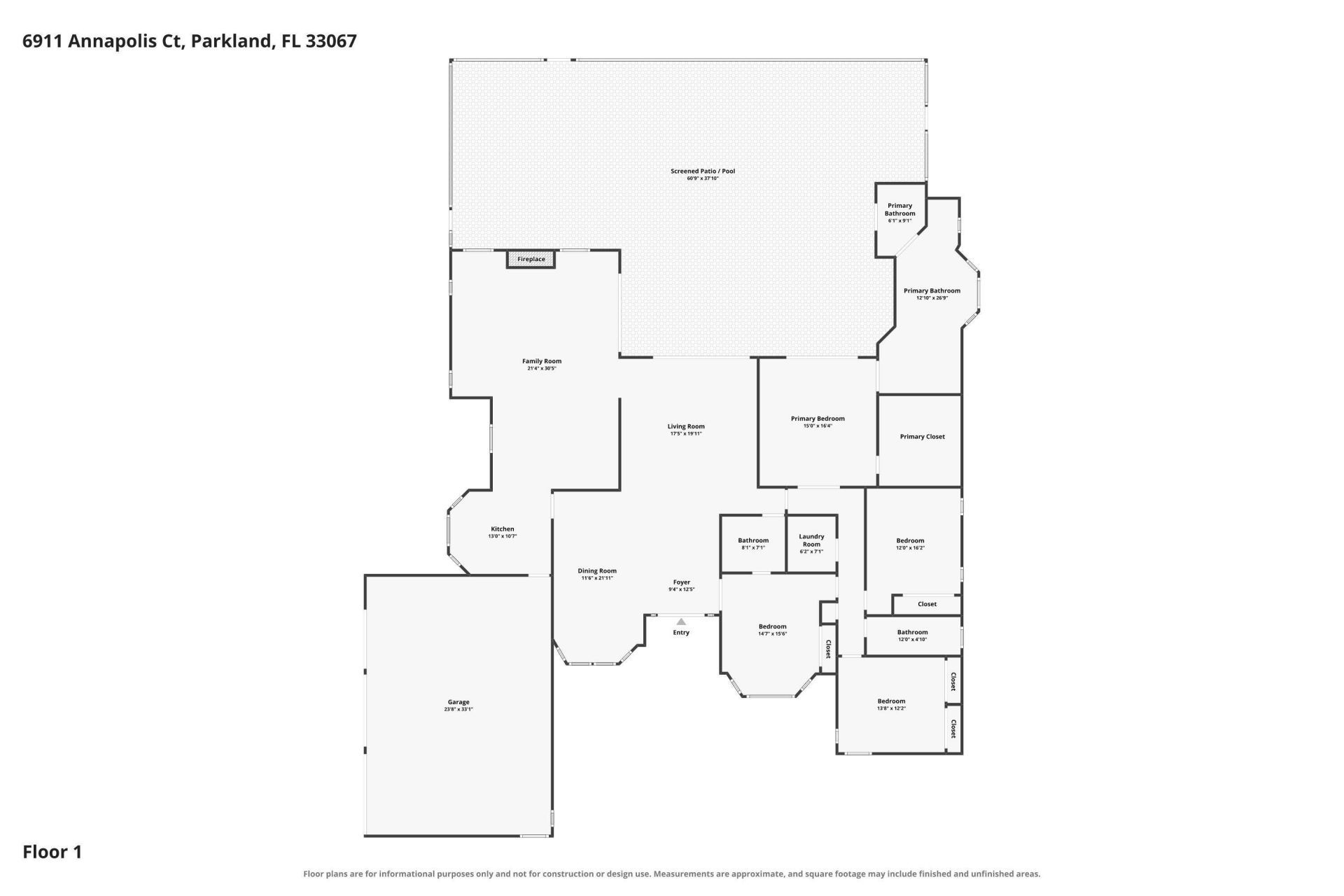 6911 Annapolis Court, Parkland, FL 33067 Photo