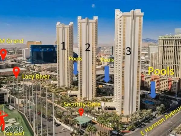 135 E Harmon Avenue , Unit 2020, Las Vegas, NV 89109