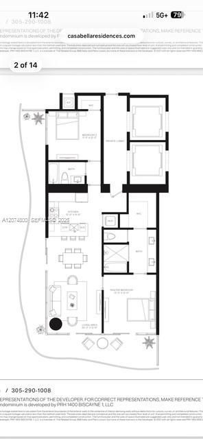 1400 Biscayne Boulevard, Unit 2702, Miami, FL 33132 Photo