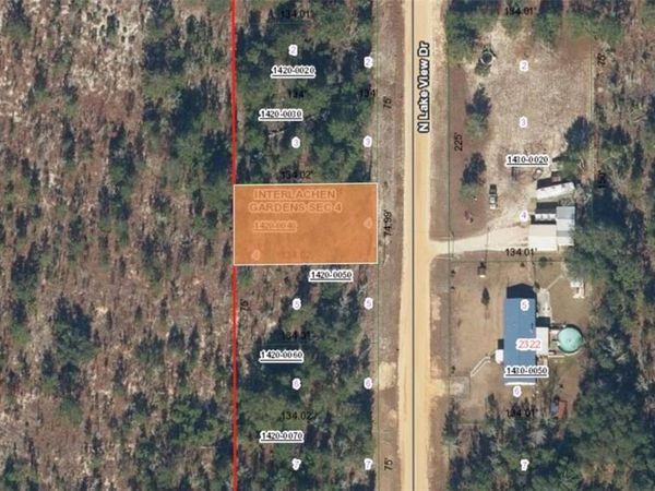XX N LAKEVIEW DR LOT 142/4 , INTERLACHEN, FL 32148