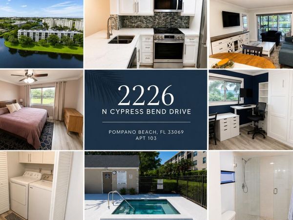2226 N CYPRESS BEND Drive, Unit 103, Pompano Beach, FL 33069