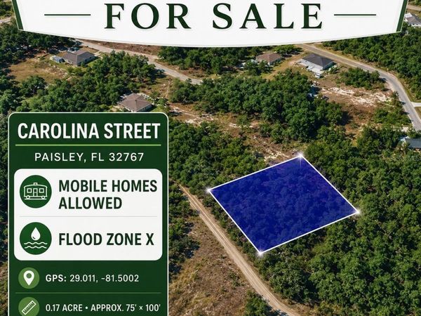 CAROLINA STREET , PAISLEY, FL 32767