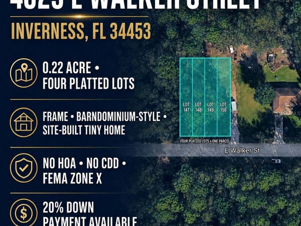 4029 E WALKER STREET , INVERNESS, FL 34453