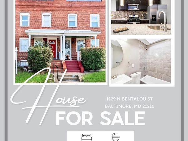 1129 N BENTALOU STREET , BALTIMORE, MD 21216