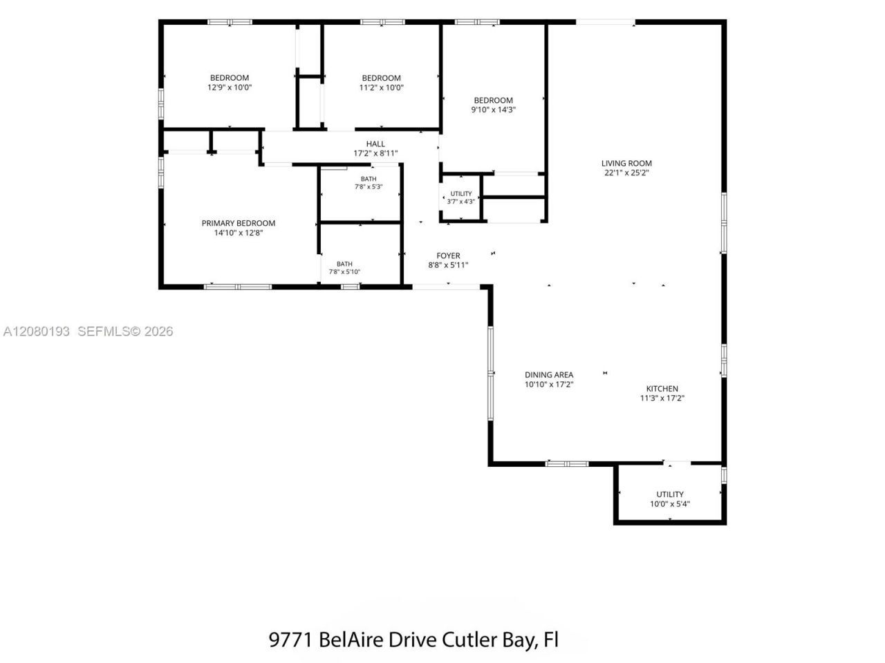 9771 Bel Aire Dr , Cutler Bay, FL 33157 Photo