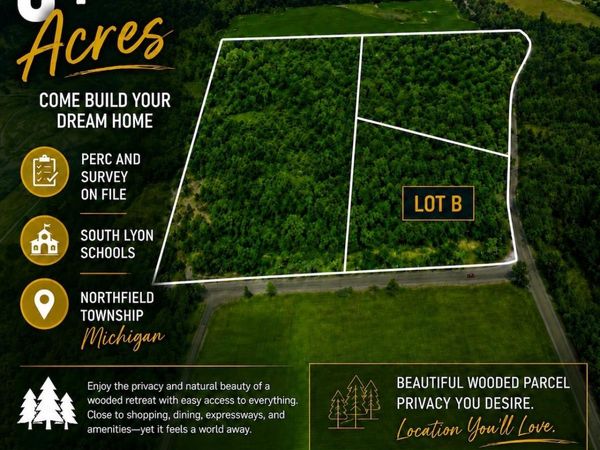 Lot B Nollar Road , Northfield Township, Mi 48178