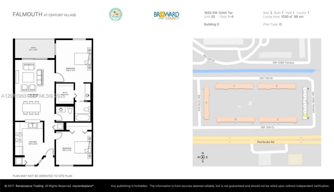 1650 SW 124th Ter , Unit 102D, Pembroke Pines, FL 33027 Photo