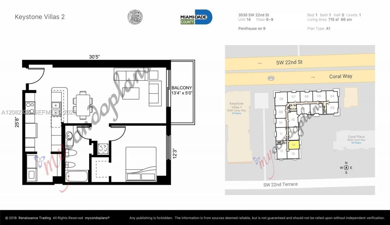 3530 SW 22nd St , Unit 714, Miami, FL 33145 Photo