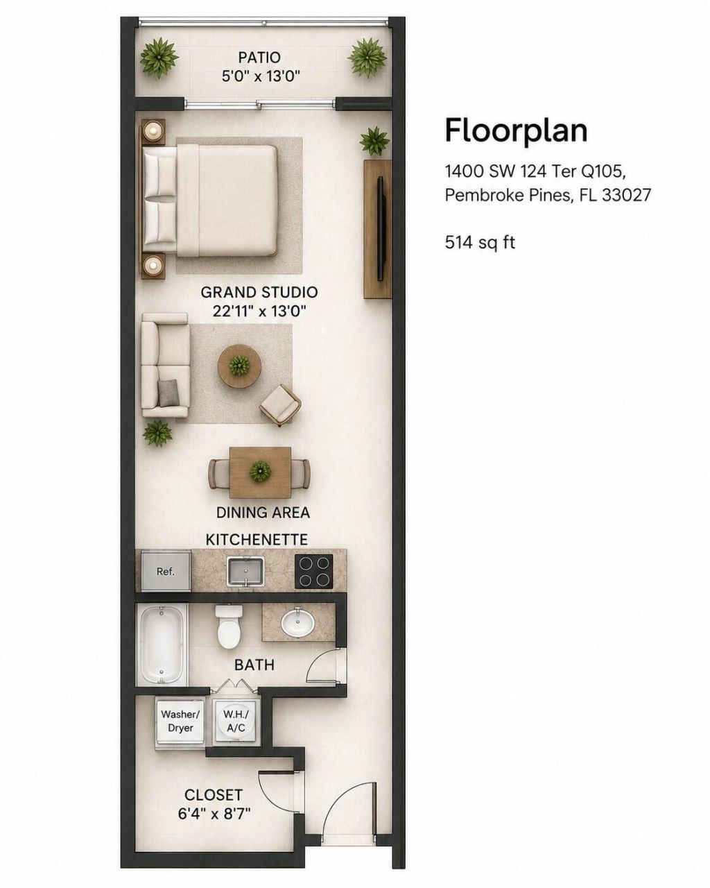 1400 SW 124th Terrace, Unit 105Q, Pembroke Pines, FL 33027 Photo