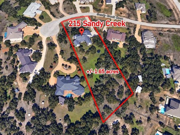 215 SANDY CREEK CV, Driftwood, TX 78619