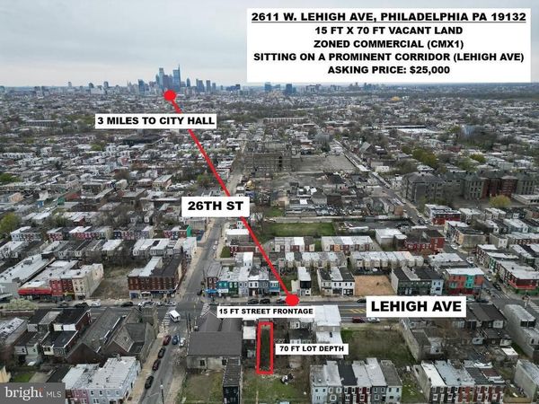 2611 W LEHIGH AVENUE , PHILADELPHIA, PA 19132