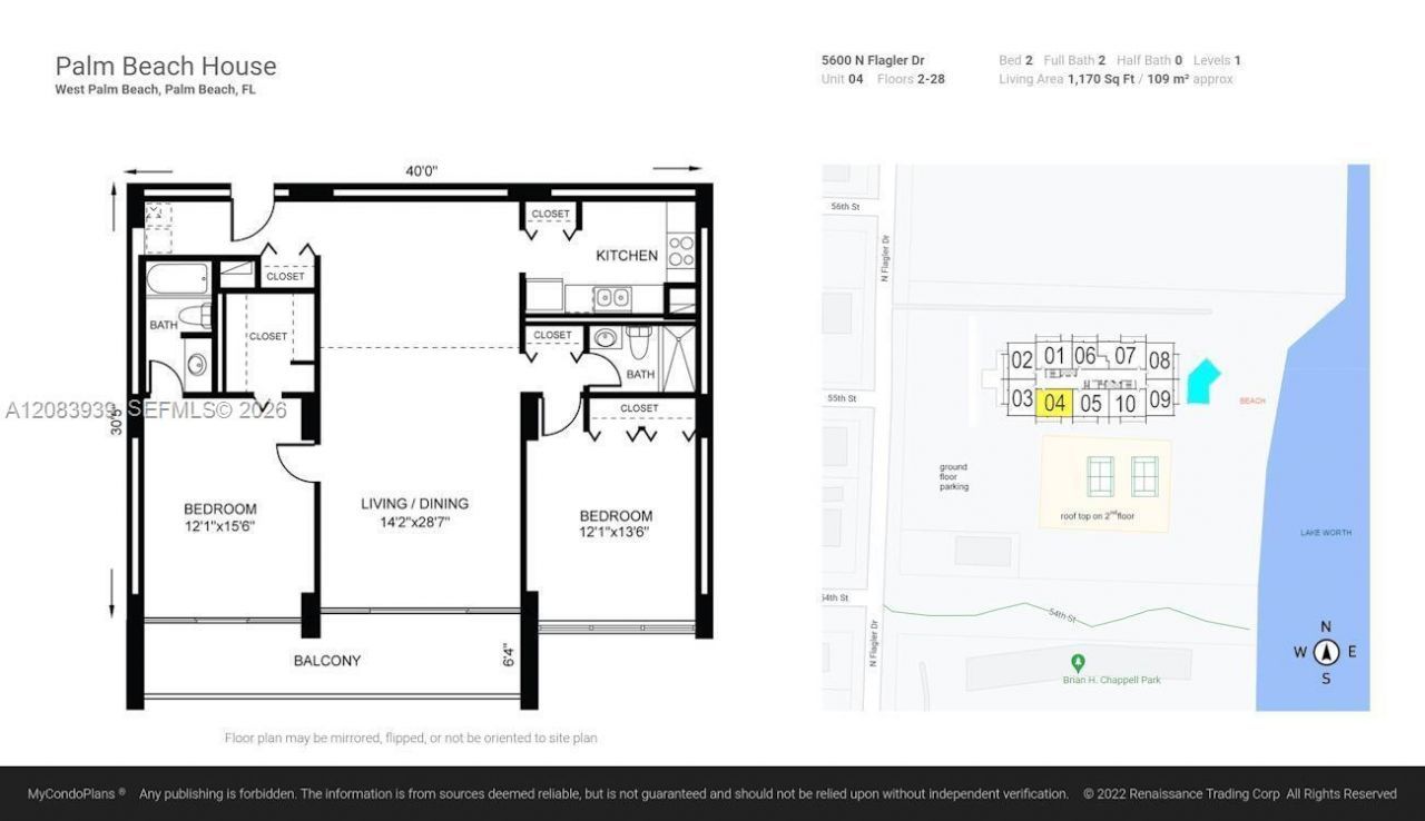 5600 N Flagler Dr , Unit 1502, West Palm Beach, FL 33407 Photo