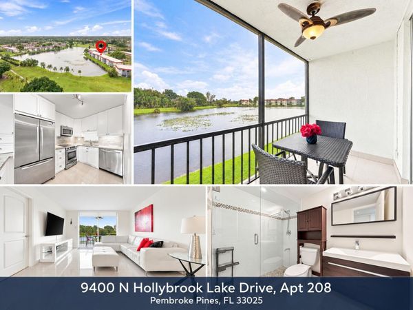 9400 N HOLLYBROOK LAKE Drive, Unit 208, Pembroke Pines, FL 33025