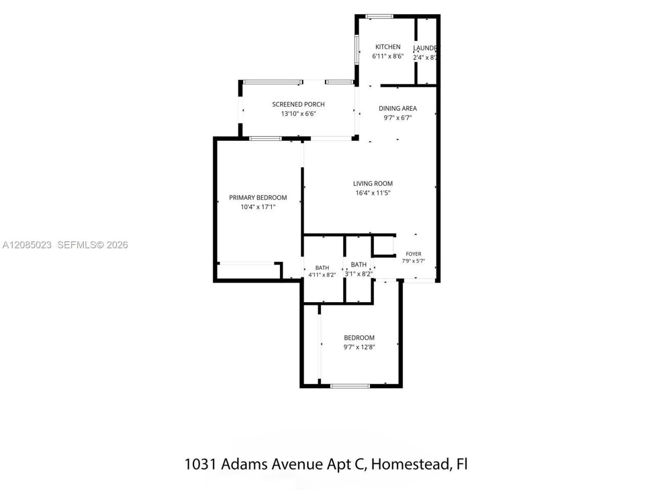 1031 Adams Ave , Unit 1031C, Homestead, FL 33034 Photo